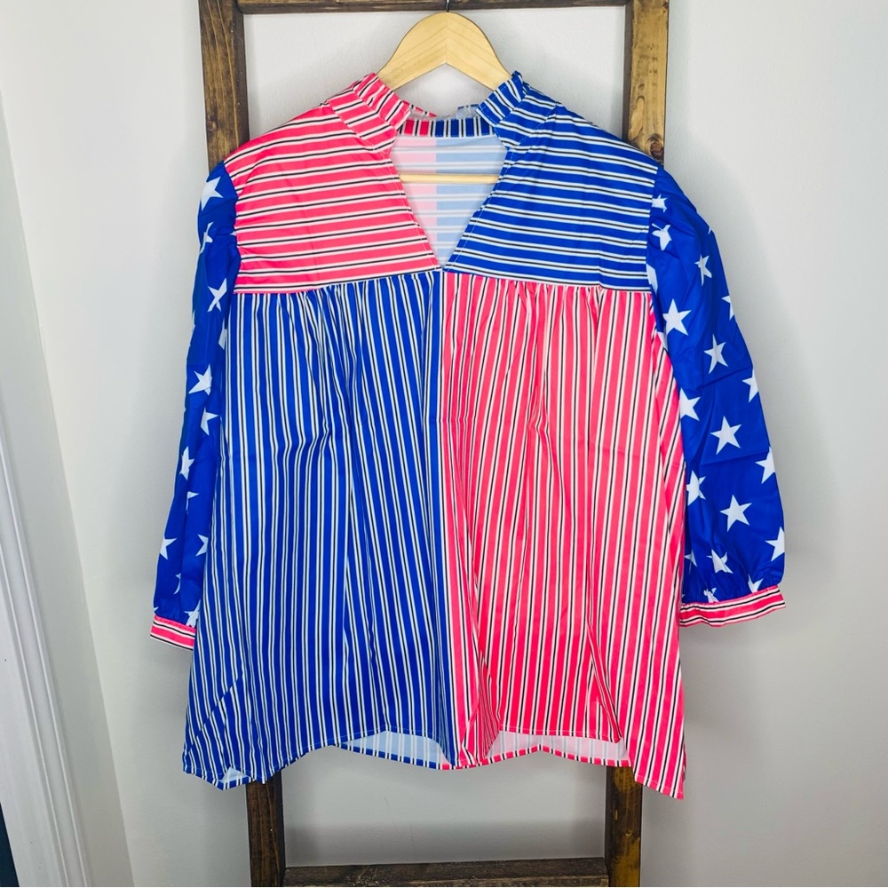 Unbranded Striped Star Blouse